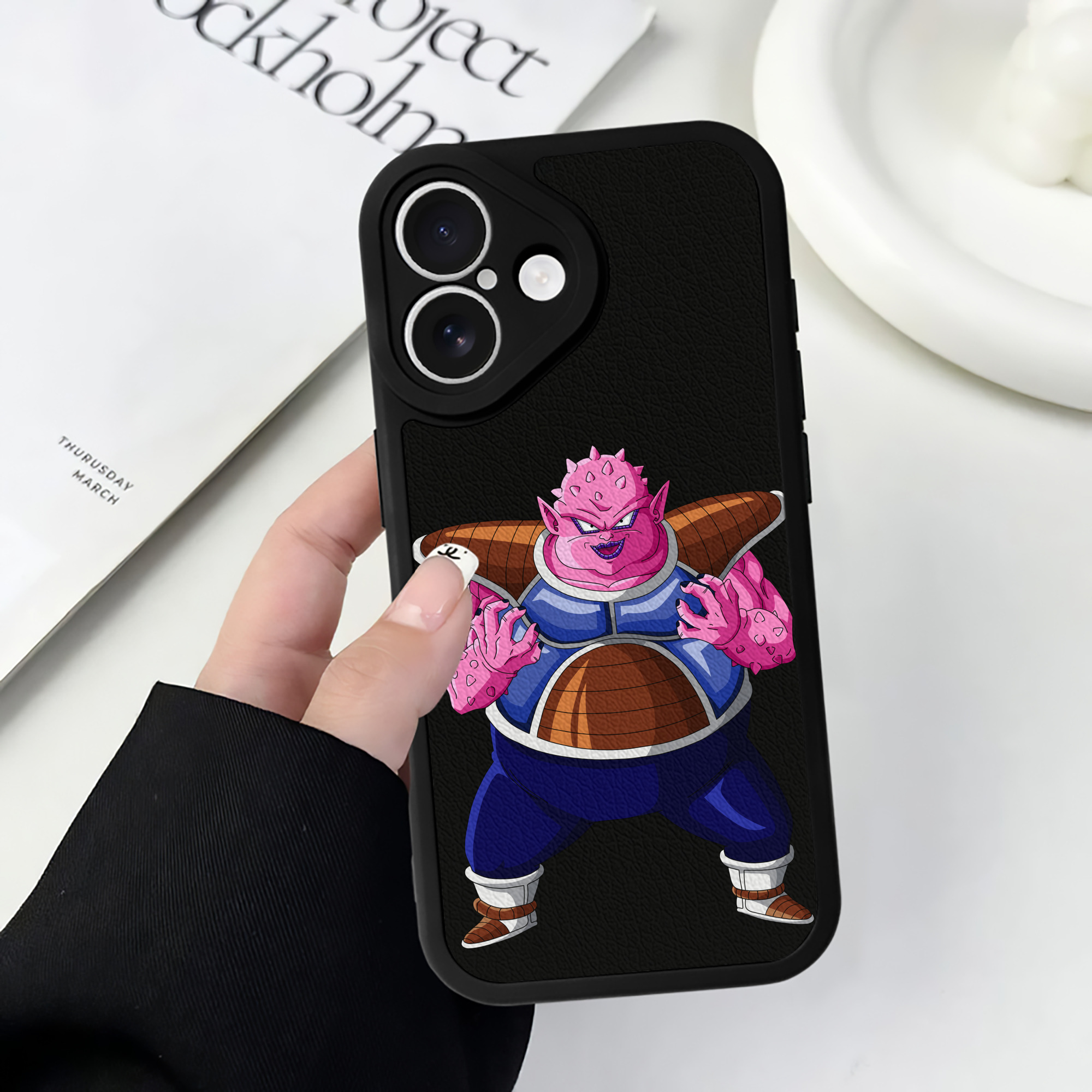（画像用） ドラゴンボール DRAGON BALL 【iPhone 16シリーズ対応】シリコンスマホケース（レザー調） 材質：シリコン